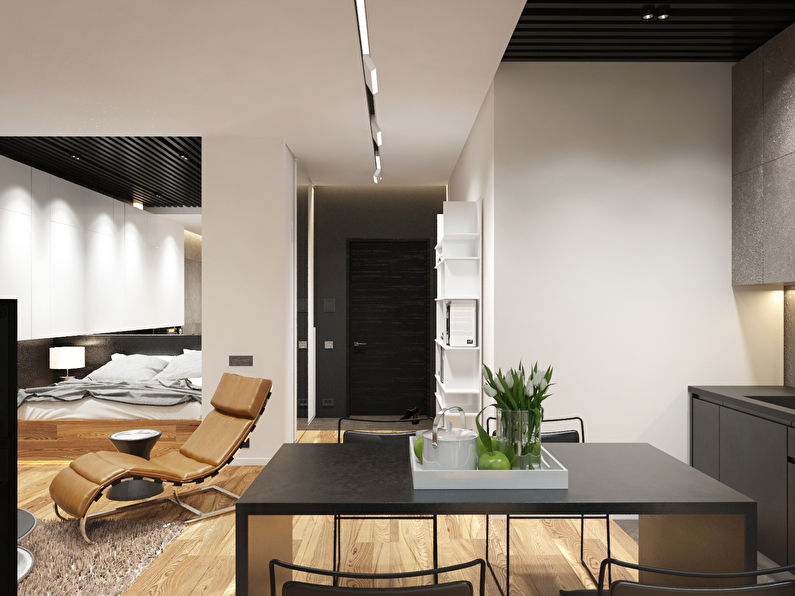 L'interior de l'apartament és de 36 m².