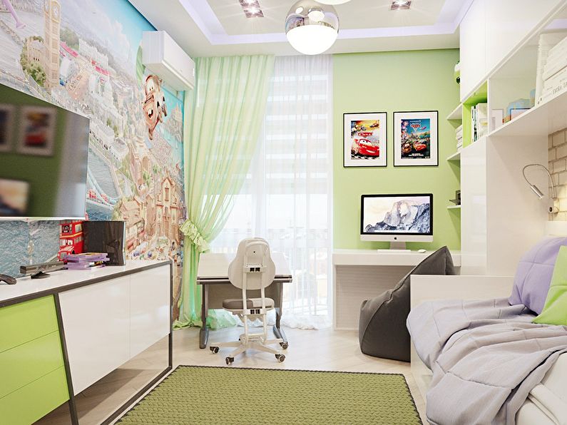 Disseny d'una petita habitació infantil d'estil modern