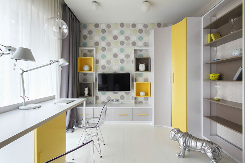 Design of a small children's room in a modern style