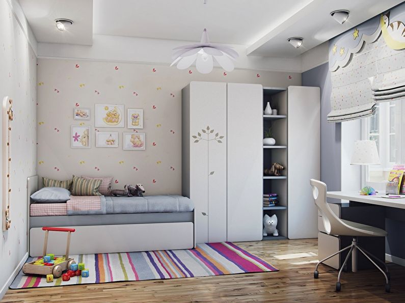 Design del soffitto in una cameretta per bambini