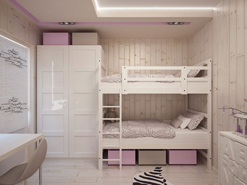 Disseny d'una habitació infantil petita de 9-10 m2. - Foto