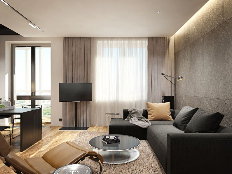 L'interior de l'apartament és de 36 m².