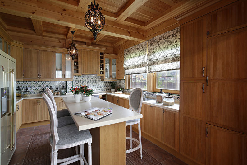 Country Style Kitchen - interiérový dizajn