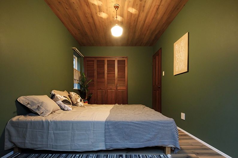 Green Loft Bedroom - Disenyo sa Panloob