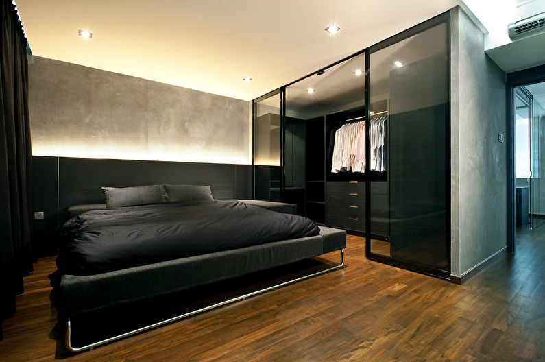 Loft stil soverom design - tak finish