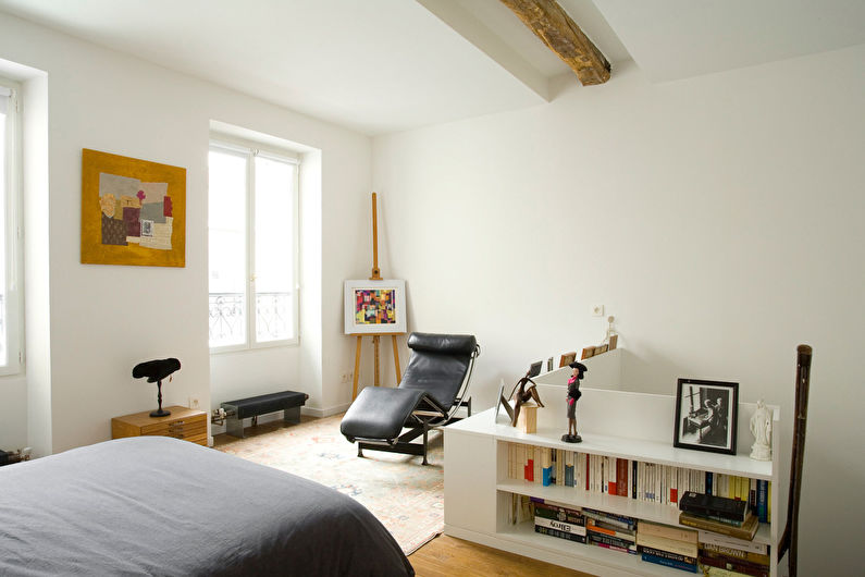 Loft stil sovrum inredning - foto