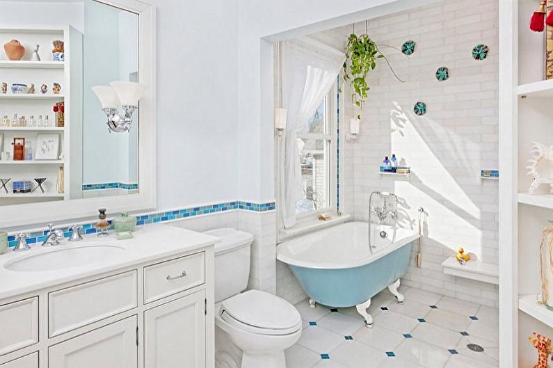 The combination of colors in the interior of the bathroom - Psychological perception