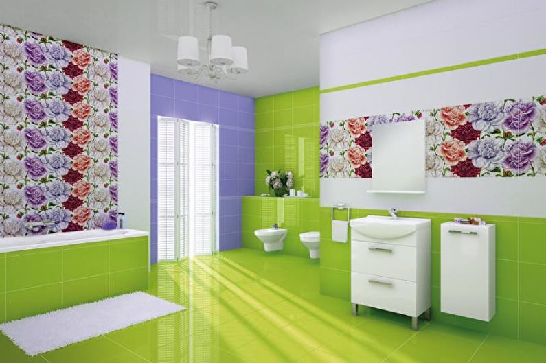 Combinaciones de colores en el interior del baño - Rueda de colores