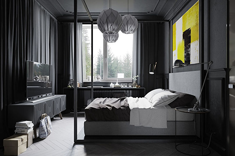 Quarto Preto - Design de Interiores 2018