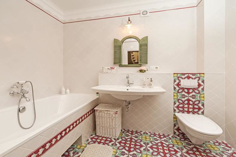 Design d'intérieur d'une petite salle de bain 2018