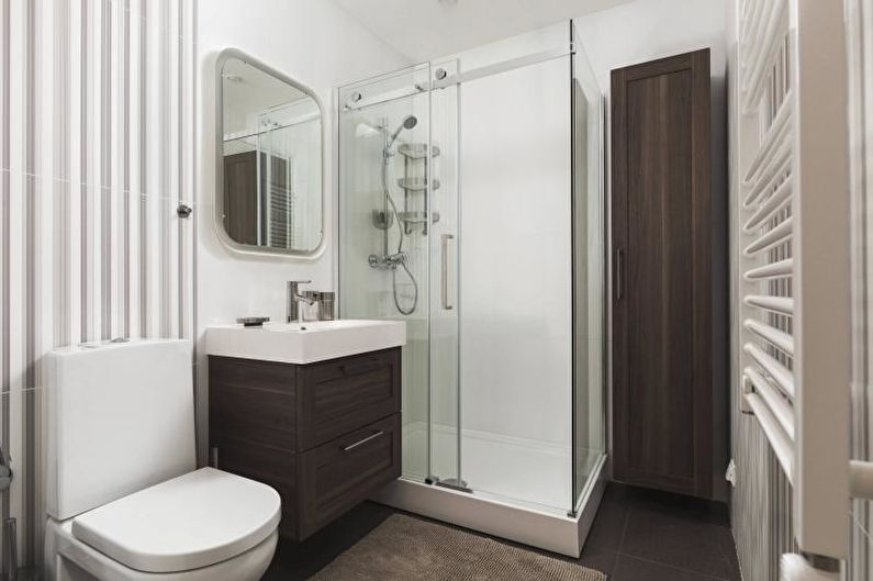 Design d'intérieur d'une petite salle de bain 2018