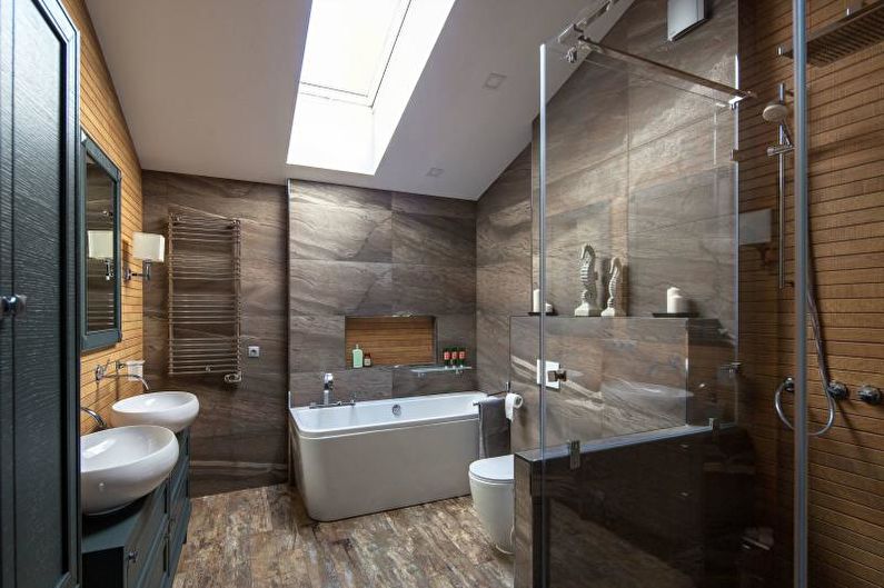 Design d'intérieur d'une salle de bain 2018 - photo