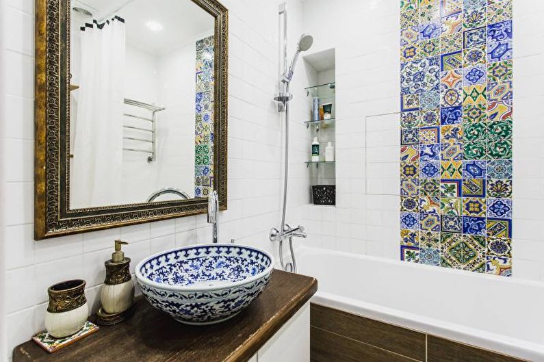 Diseño interior de un baño 2018 - foto