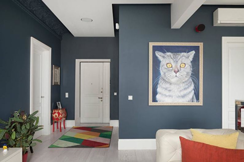 Couloir gris - Design d'intérieur 2018