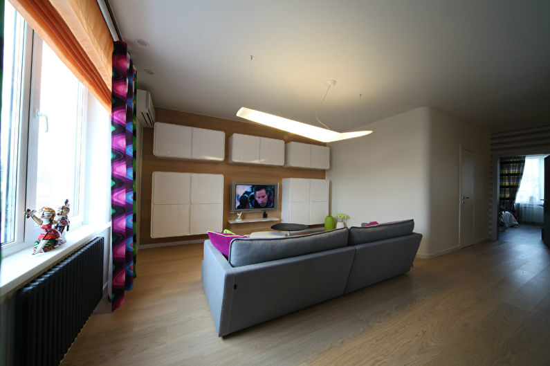 Het interieur van het appartement 