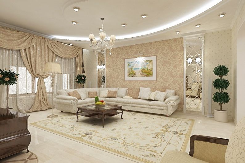 ميزات التصميم الكلاسيكي للشقة