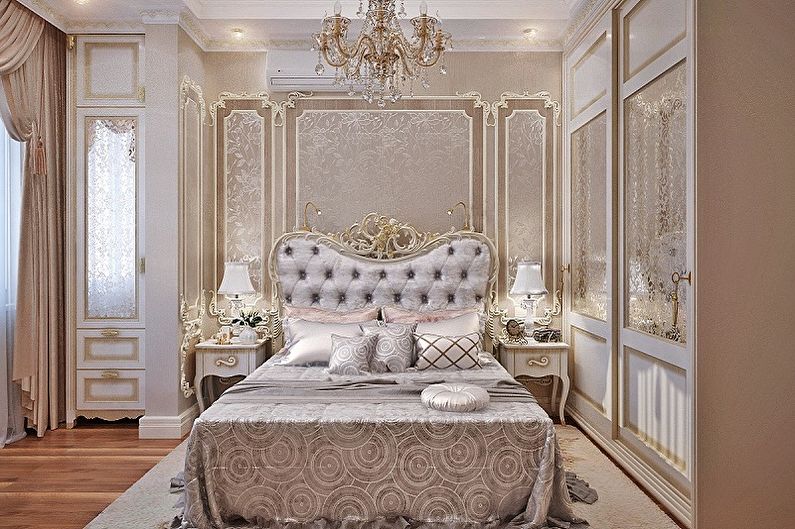 Bedroom - Design of the apartment in classic style