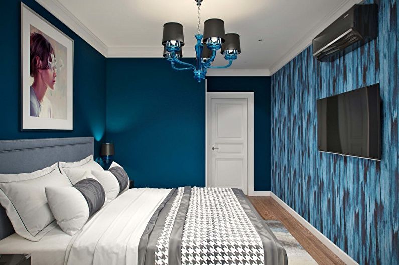 Bedroom design 15 sq.m. - Color solutions