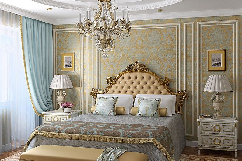 Bedroom 15 sqm in classical style - Interior Design