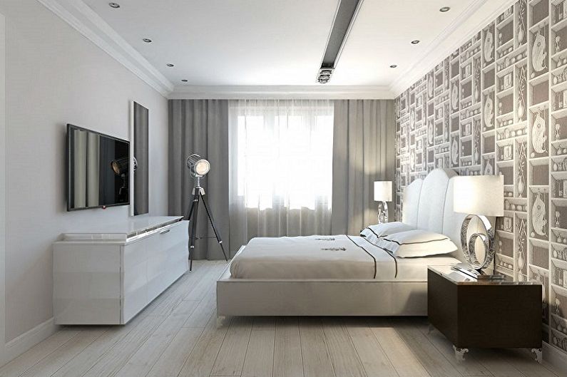 O design interior do quarto é de 15 m². - Foto