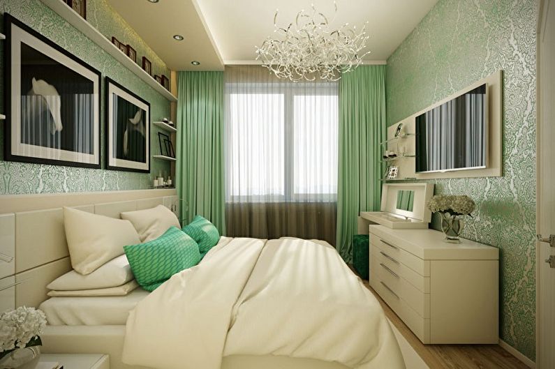 Interior design bedrooms 15 sq.m. - Photo