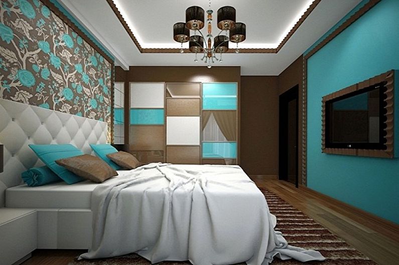 Interior design bedrooms 15 sq.m. - Photo