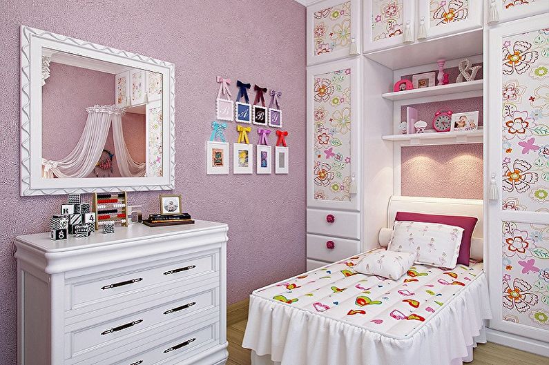 Design de um quarto infantil pequeno - Soluções em cores