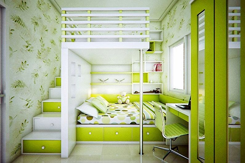 Disseny d’interiors d’una habitació infantil petita - foto