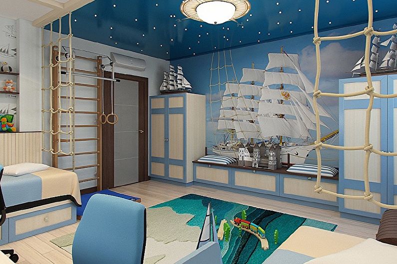 Design de interiores de um quarto infantil pequeno - foto