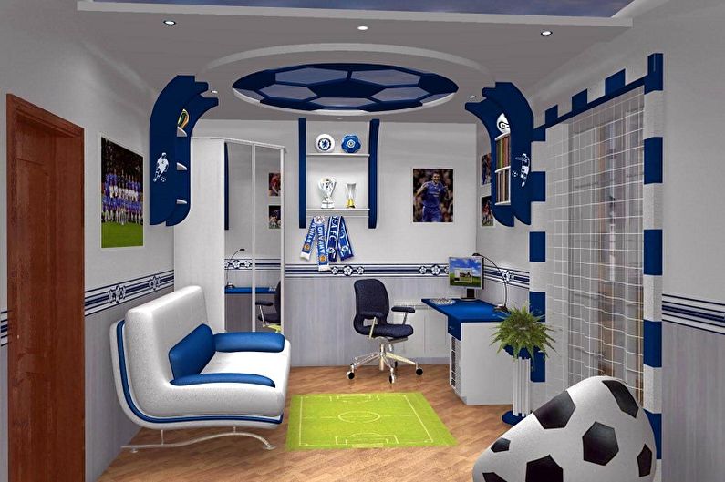 Diseño interior de una habitación infantil pequeña - foto