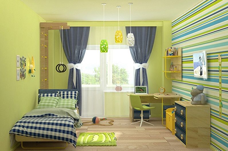 Disseny d’interiors d’una habitació infantil petita - foto