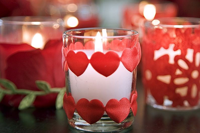 Cómo decorar un apartamento el 14 de febrero - Velas