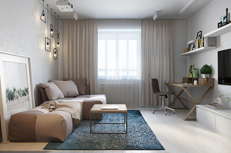 Design studio appartement 29 m2, St. Petersburg