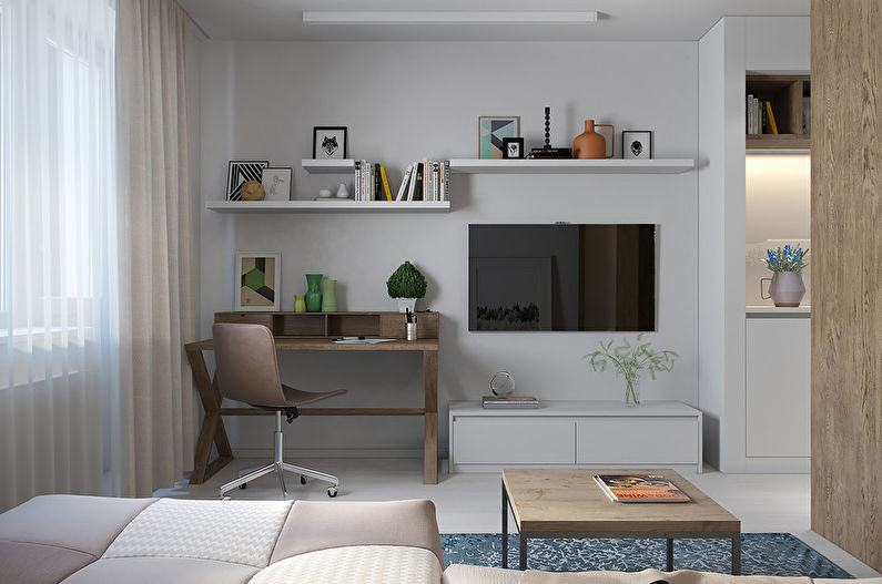 Design studio appartement 29 m2, St. Petersburg