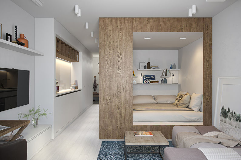 Monolocale di design 29 m2, San Pietroburgo