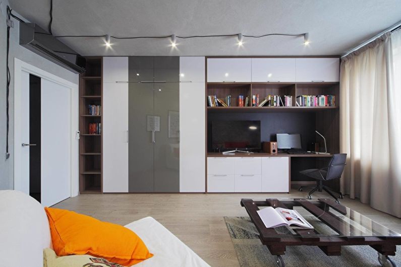 Hormigón: interior de apartamentos estilo loft