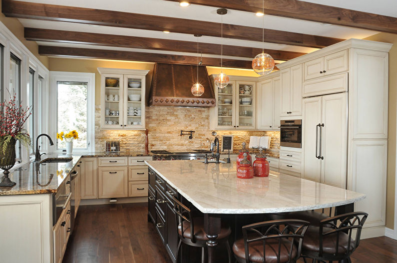 Italian style kitchen interior - photo