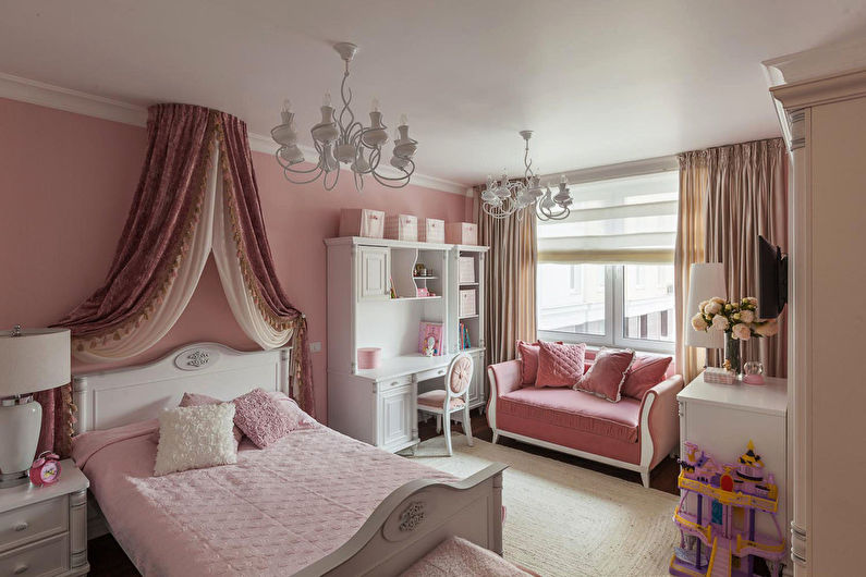 Parfum de sophistication: chambre d'enfant pour une fille