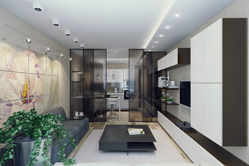 Interior of a small apartment, 50 m2 - photo 1