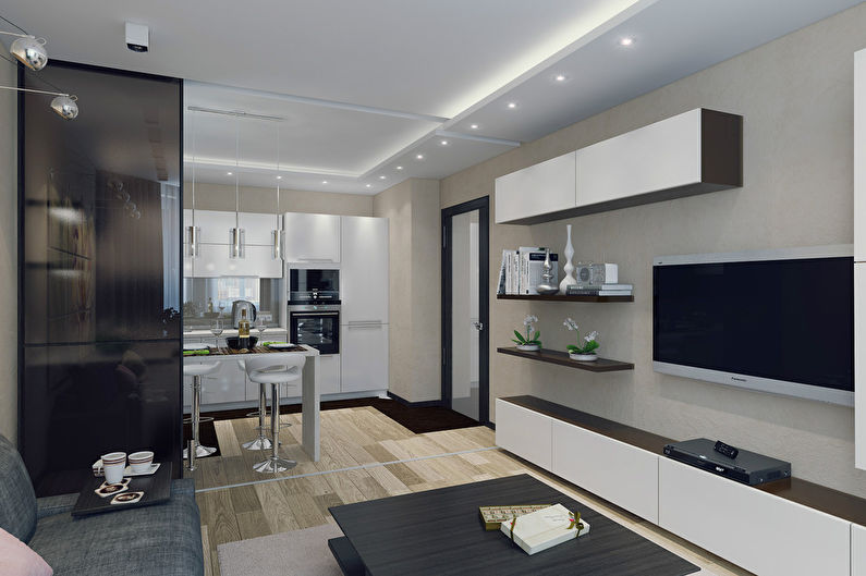 Interior of a Small Apartment, 50 m2 - photo 4