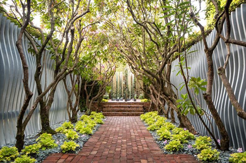 Percorsi giardino fai-da-te - Pavimentazione in mattoni