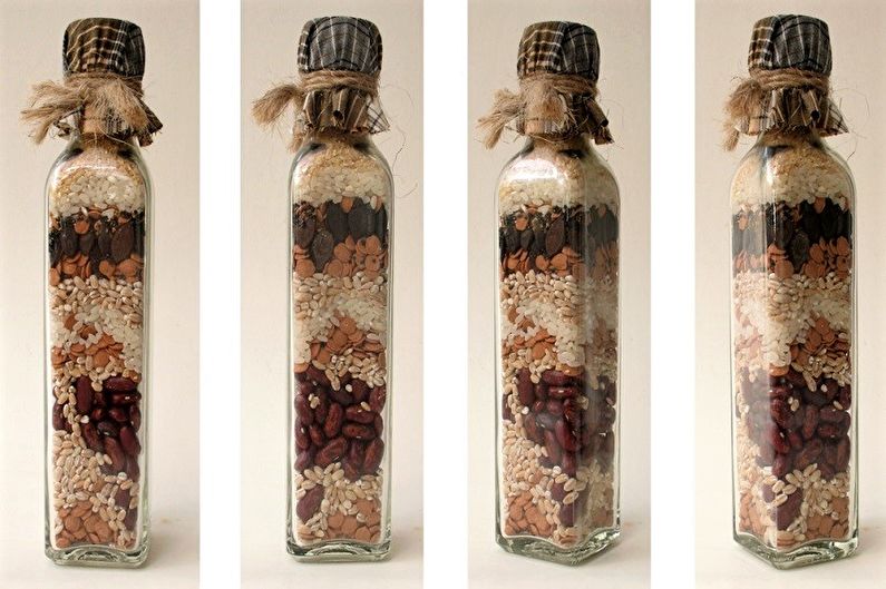 DIY Bottle Decor - Grain Decor