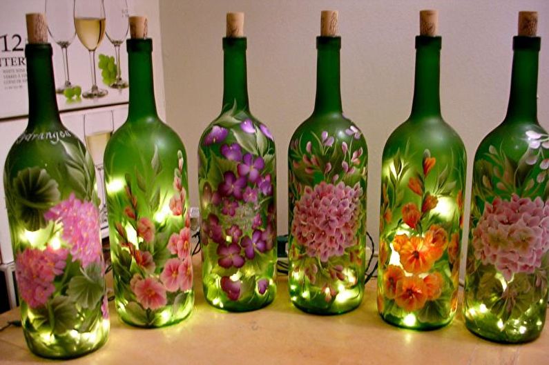 DIY Bottle Decor - Kleurplaten