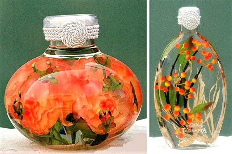 DIY Bottle Decor - Floral Decor