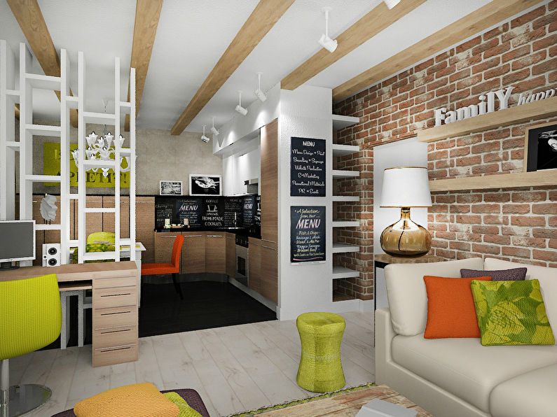 “Warm and Bright”: Apartamento en estilo Fusion - foto 1