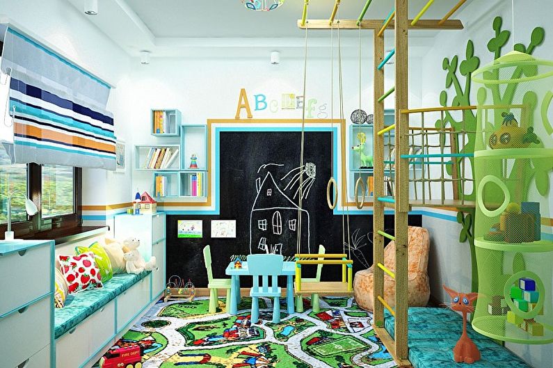 Muebles para una habitación infantil para dos niños - Juego