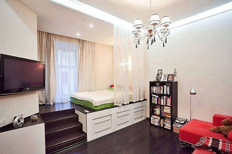 Design de interiores de um quarto e um berçário em um quarto - foto