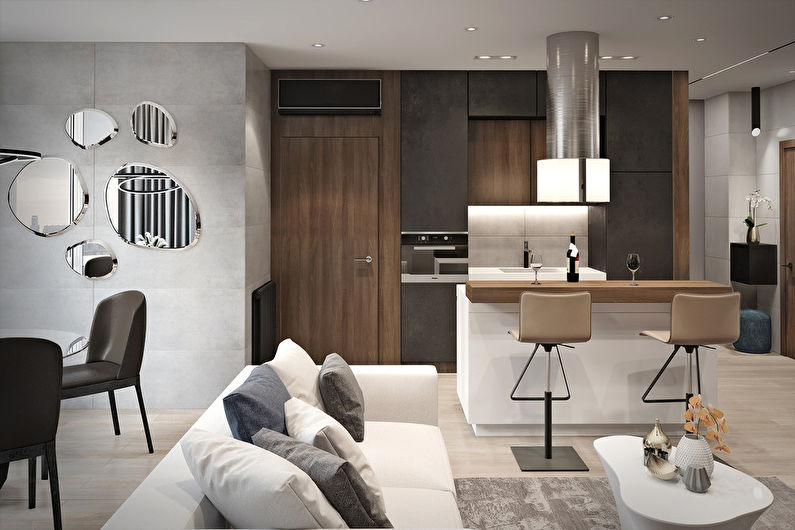 Apartment Design for Bachelor, 40 m2 - photo 3