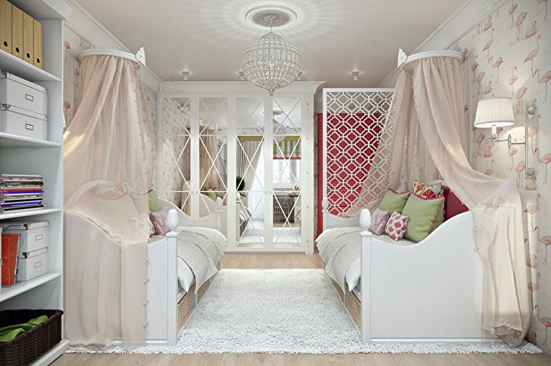 Design de um quarto infantil para duas meninas - Escolhendo um estilo interior