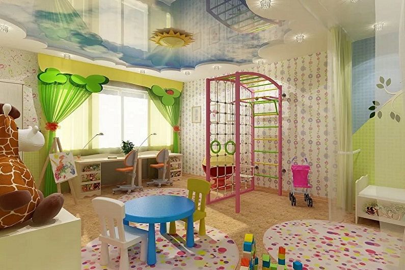 Muebles para una habitación infantil para dos niñas - Juego